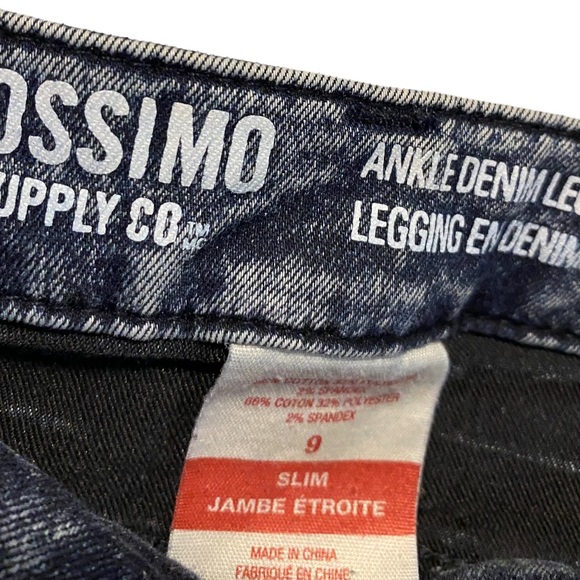 Mossimo ankle denim slim leggings size 9 - Picture 4 of 4